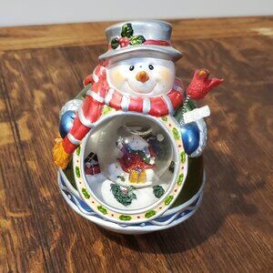Towle Silversmiths Festive Wobble Snowman Holiday Decor